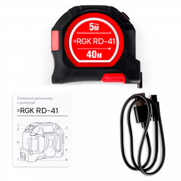 Дальномер лазерный с рулеткой RGK RD-41 Арт. 720480_1