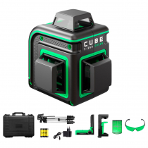 Лазерный уровень ADA CUBE 3-360 GREEN Ultimate Edition с калибровкой Арт. А00569К (Зеленый луч)