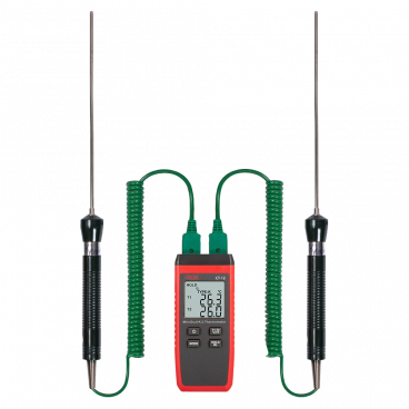 Термометр RGK CT-12 с 2-мя погружными зондами температуры TR-10W Арт. 779920_50